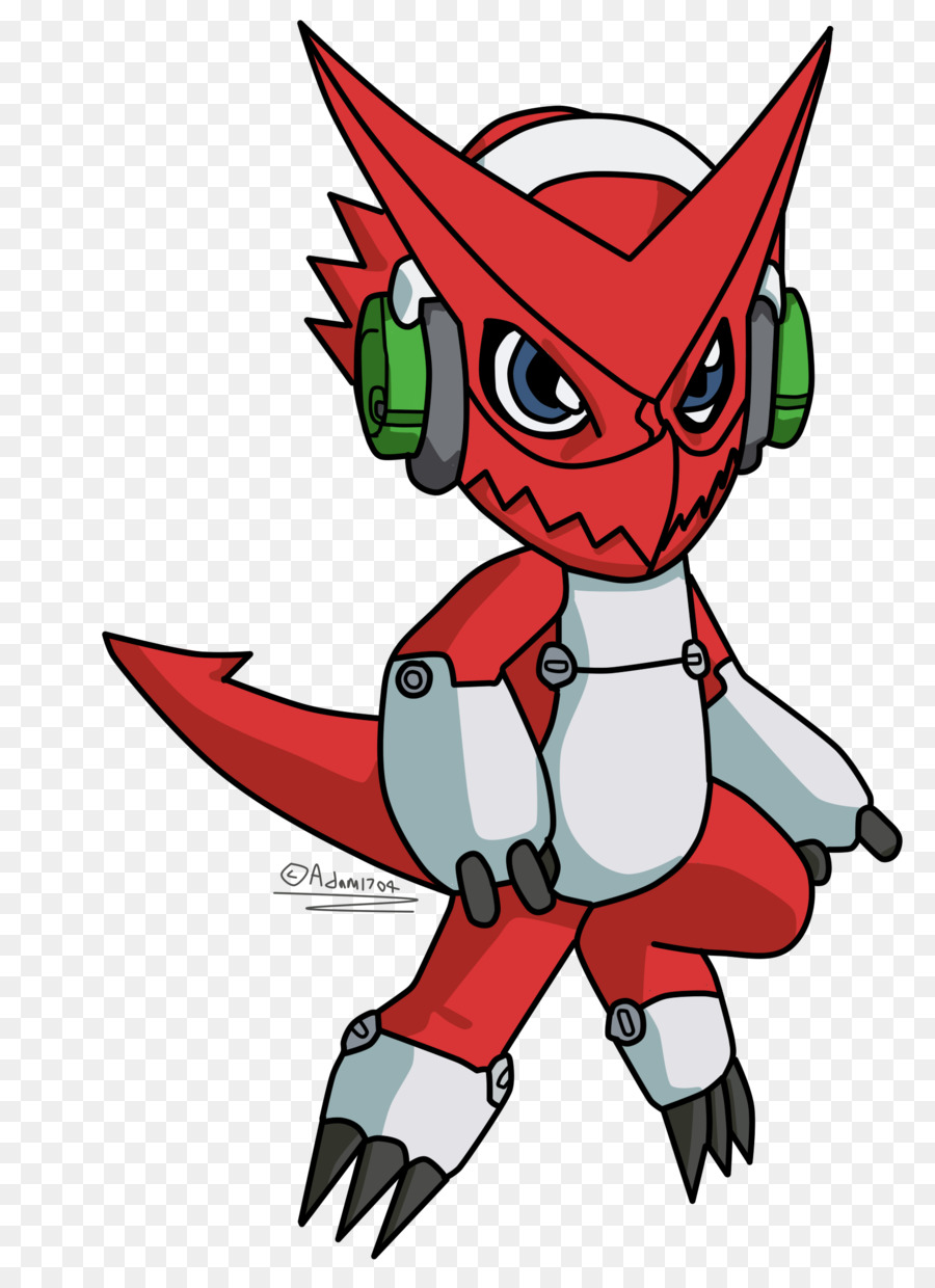 Dinosaure Robotique，Rouge PNG