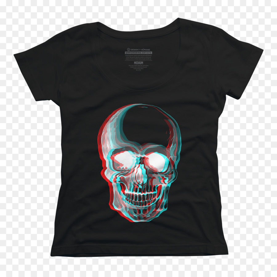 Tee Shirt Tête De Mort，Bleu PNG