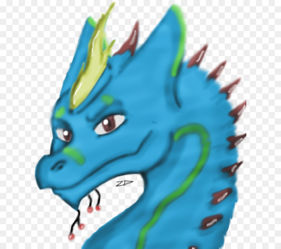 Dragon，Bleu électrique PNG