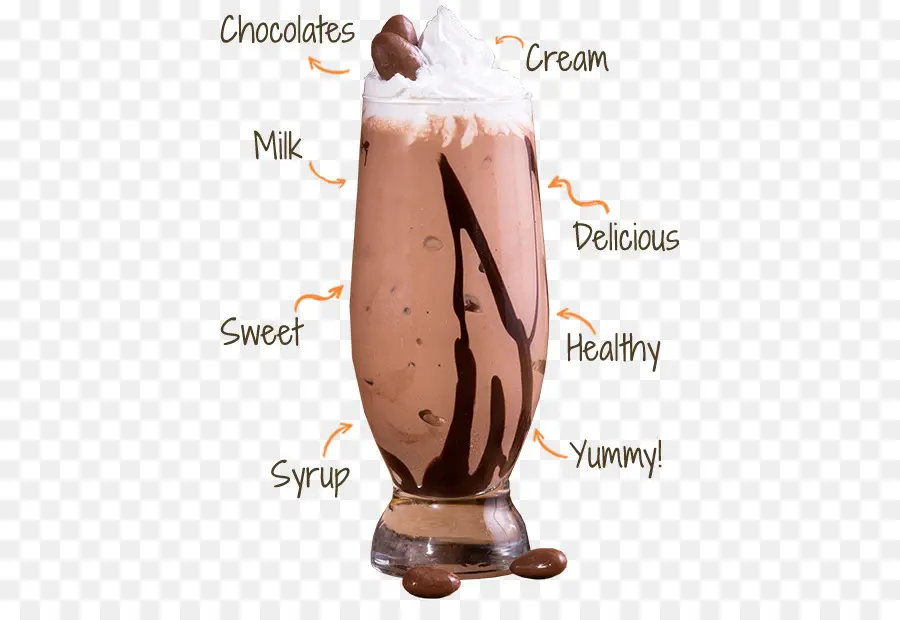 Milk Shake Au Chocolat，Boire PNG