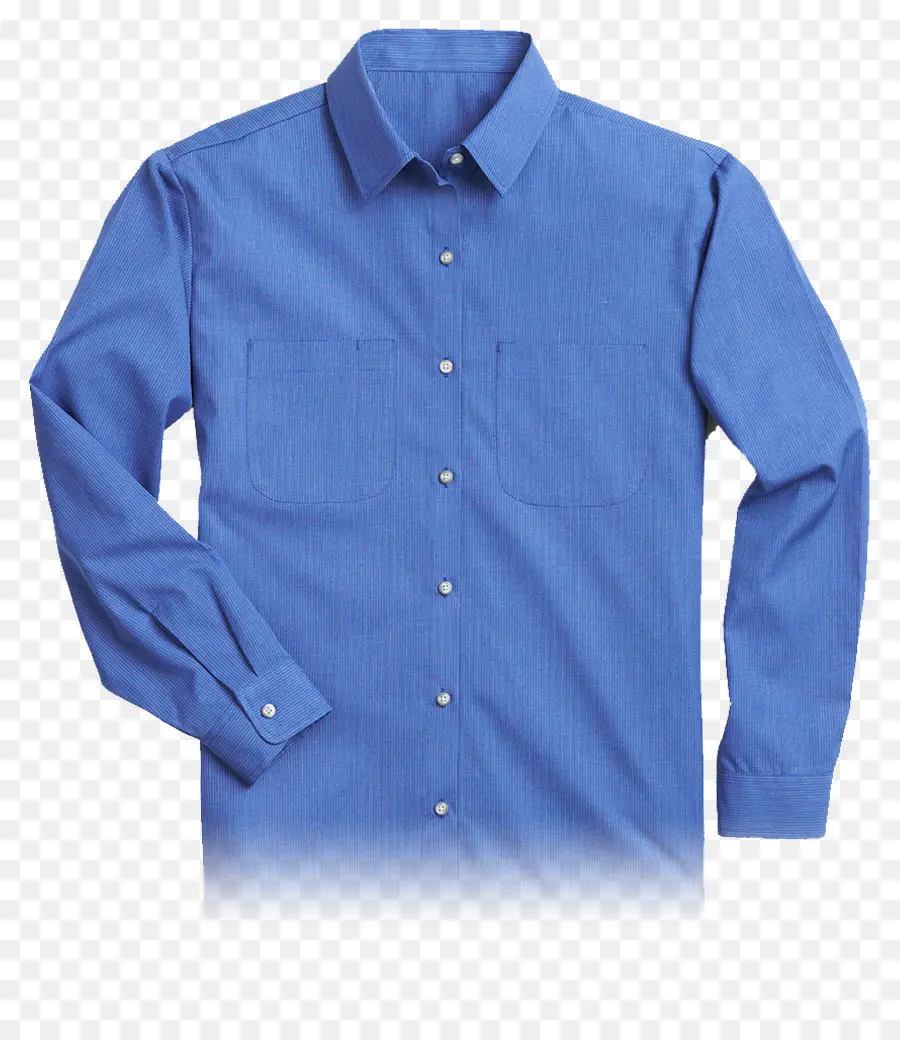 Chemise Bleue，Boutonné PNG