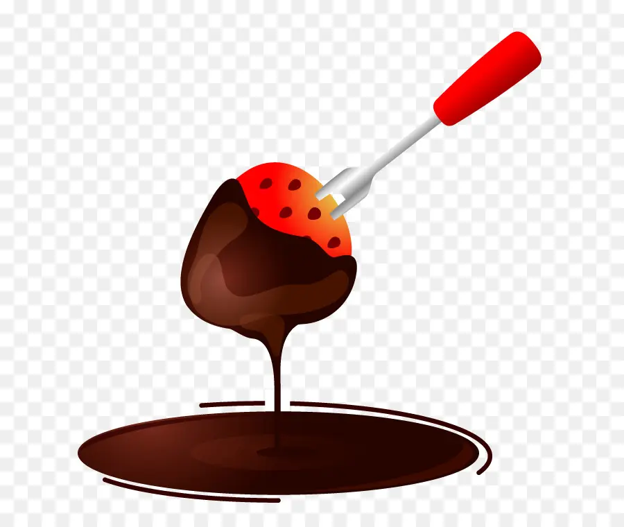 Fraise Au Chocolat，Dessert PNG