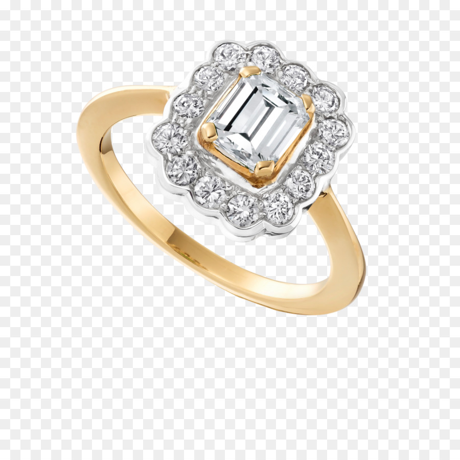 Bague En Or，Diamant PNG