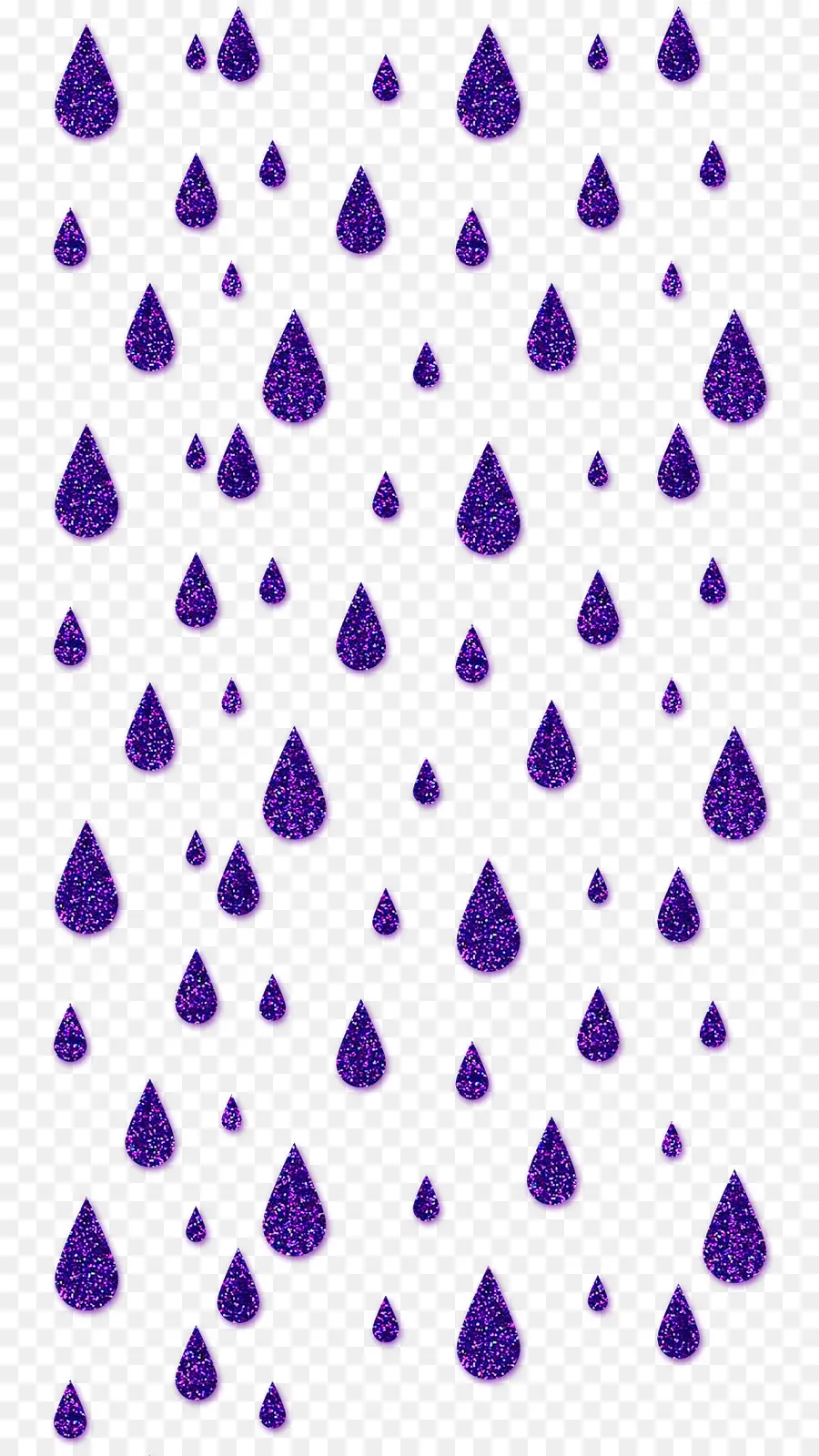 Gouttes De Pluie Violettes，Pluie PNG