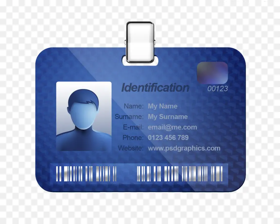 Carte D'identité Bleue，Badge PNG