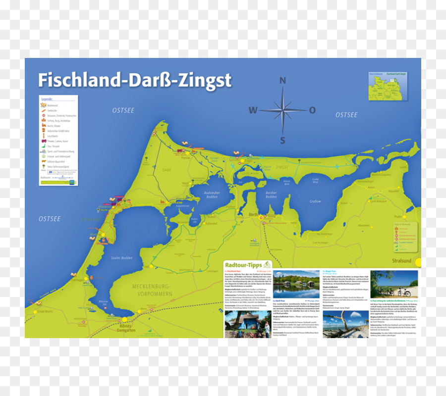 Fischland Darß Zingst Carte，Région PNG