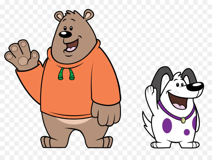 Ours Et Chien De Dessin Animé，Personnages PNG