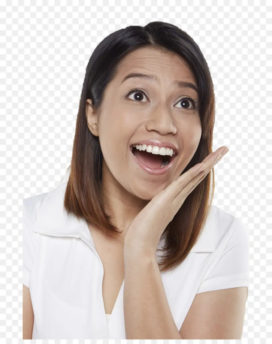 Femme Surprise，Expression PNG