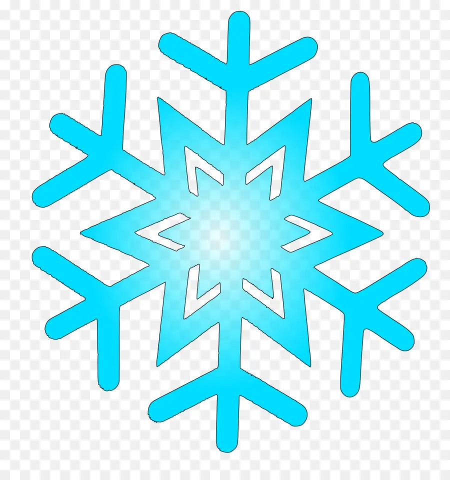 Flocon De Neige Bleu，Hiver PNG