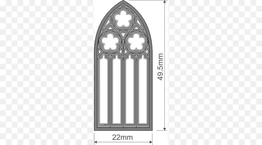 Fenêtre Gothique，Conception PNG