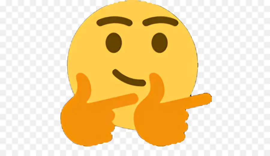 Emoji Pensant，Affronter PNG