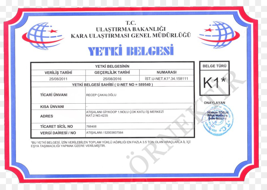 Ankara，Certificat De L Autorité PNG