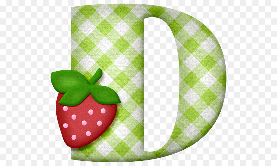 Lettre D，Fraise PNG