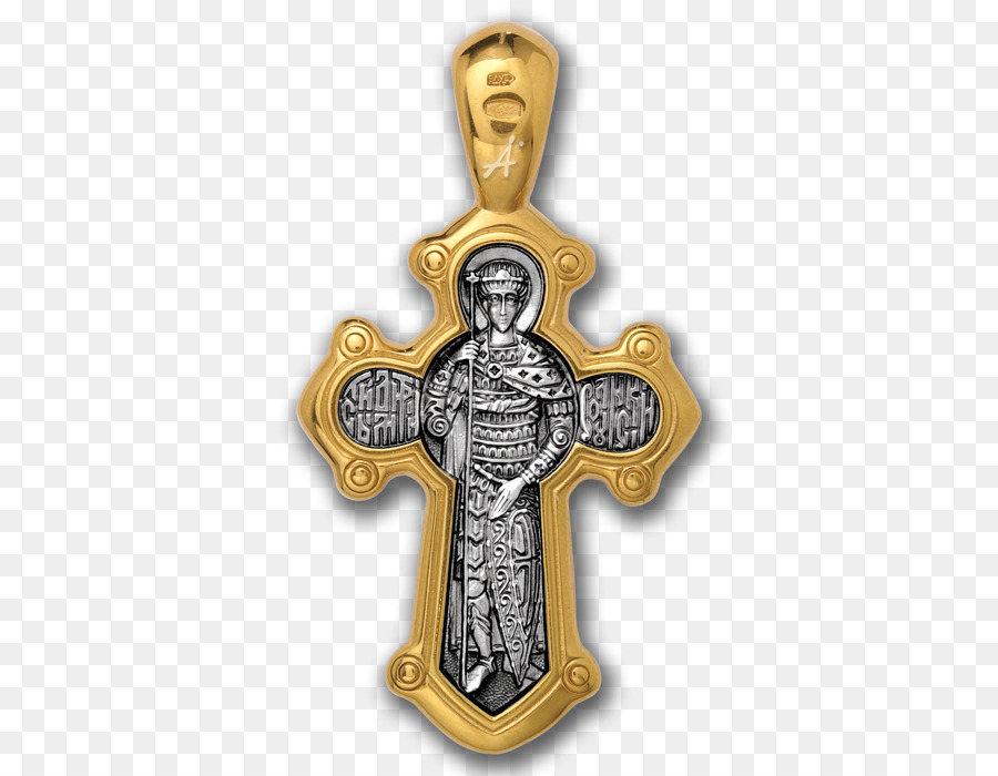 Pendentif Croix Dorée，Croix PNG