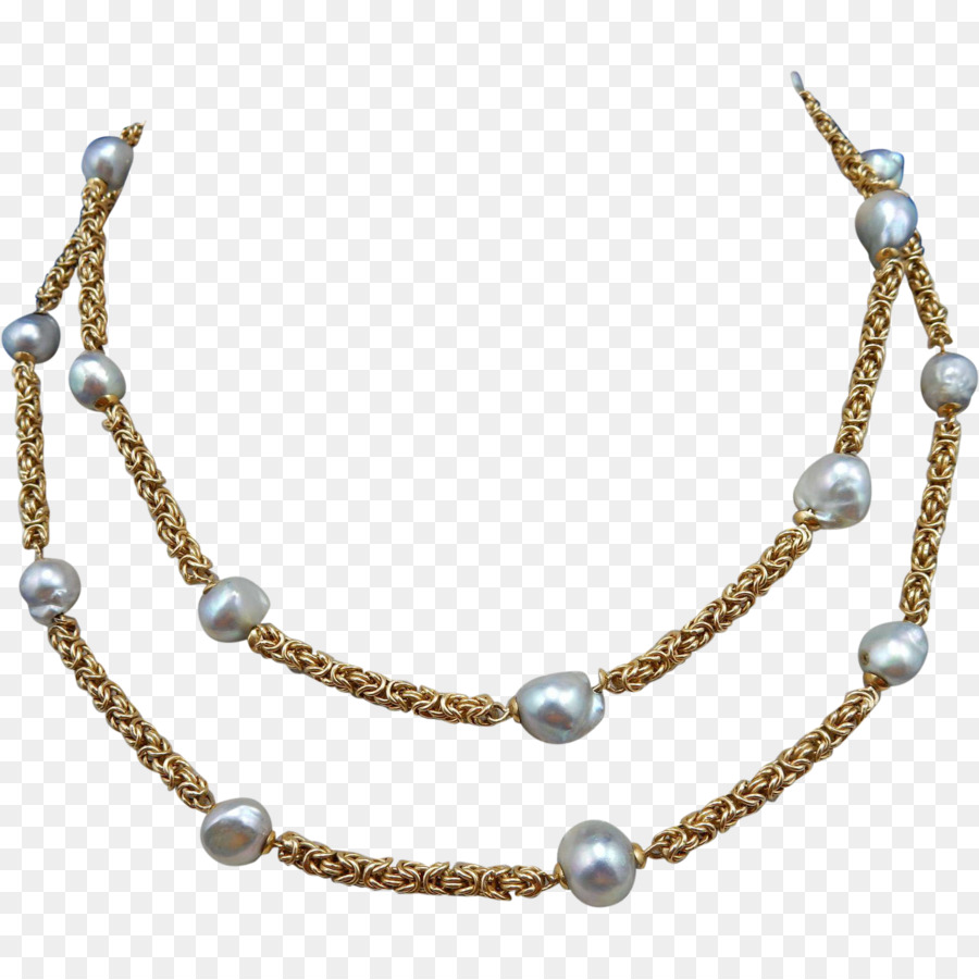 Collier De Perles，Argent PNG