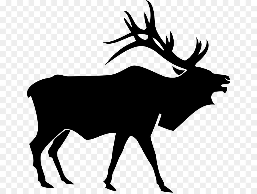 Silhouette De Cerf，Bois PNG