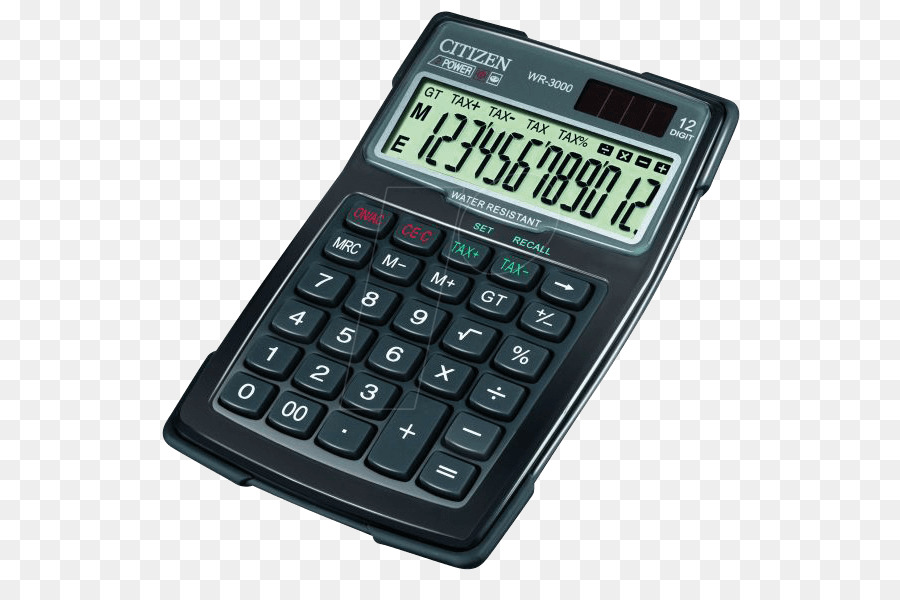 Calculatrice，Citoyen Office Écran Noir PNG