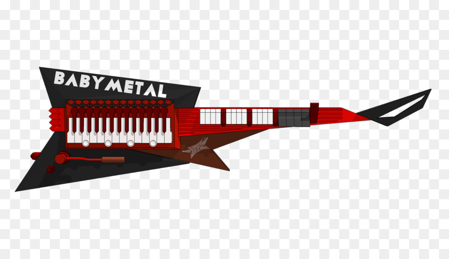 Guitare Métal Bébé，Rouge PNG