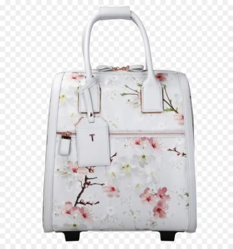 Sac à Fleurs Blanc，Sac à Main PNG