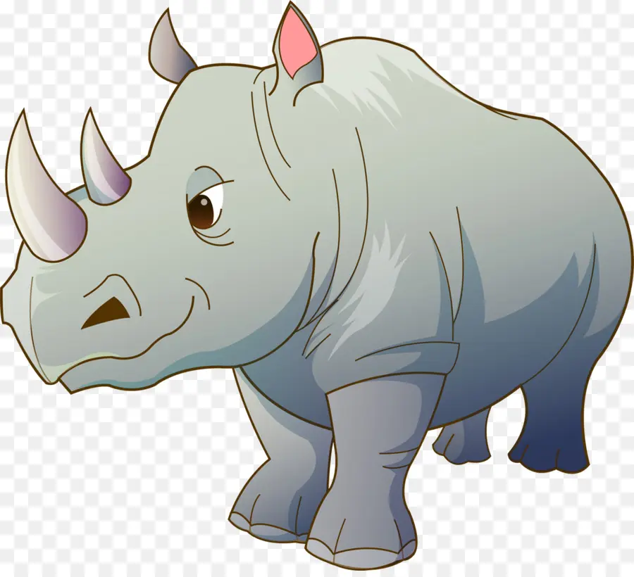 Hippopotame De Dessin Animé，Mignon PNG