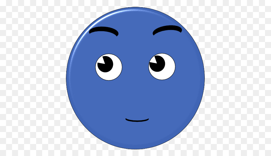 Visage Souriant Bleu，Heureux PNG