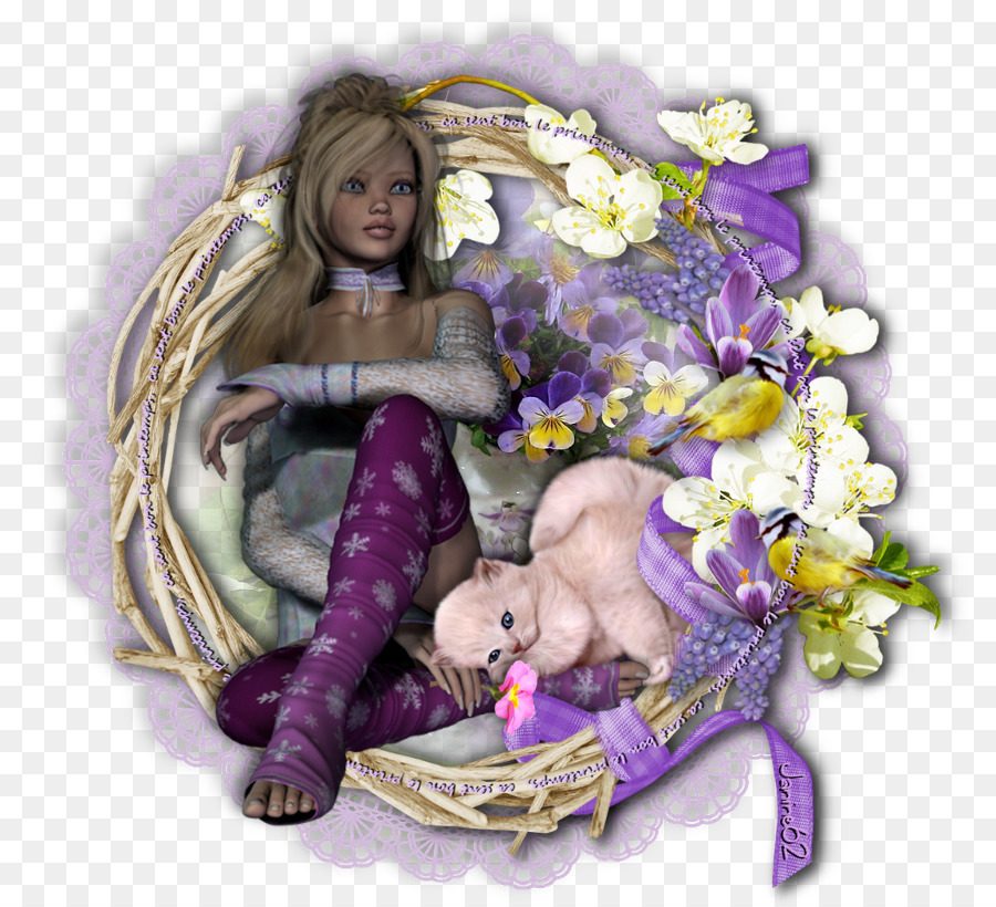 Fleur，Violet PNG