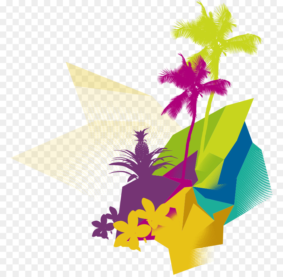 Illustration Tropicale，Palmiers PNG