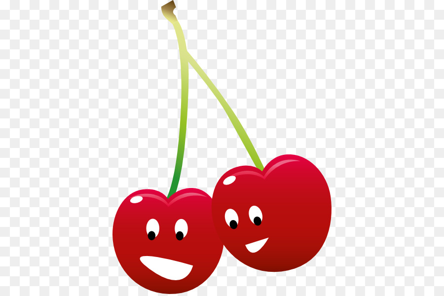 Cerises Rouges，Souriant PNG