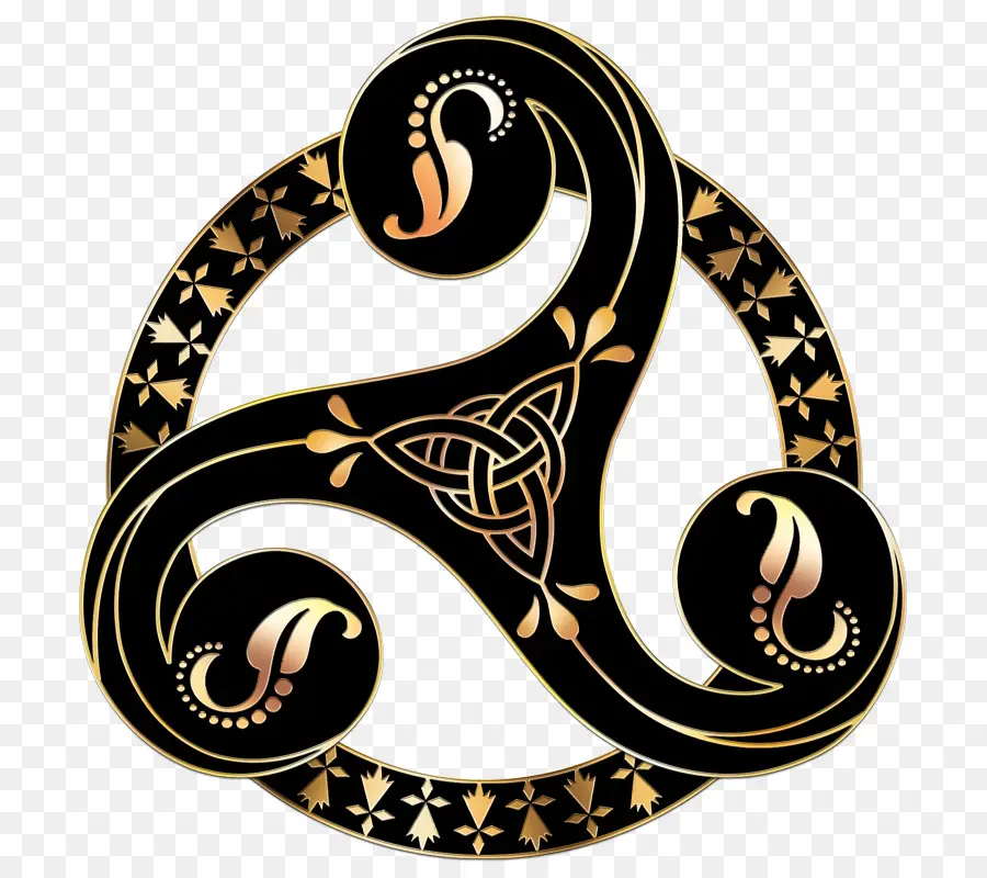 Symbole Celtique，Triskelion PNG