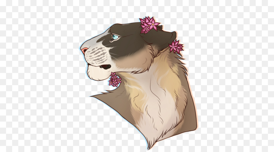 Lion Avec Des Fleurs，Lion PNG