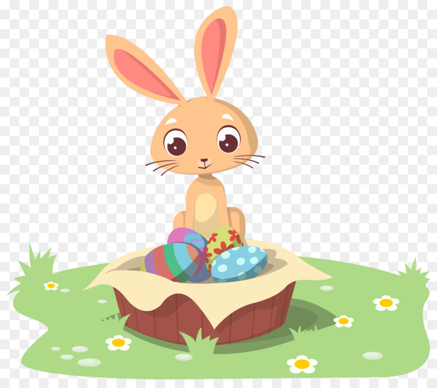 clipart lapin de paques dessin