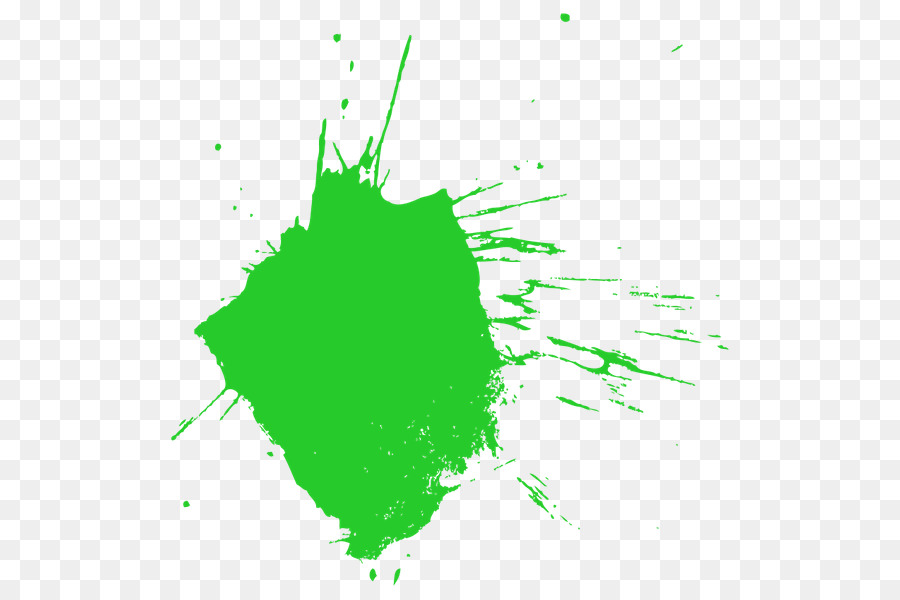 Éclaboussure De Peinture Verte，Couleur PNG