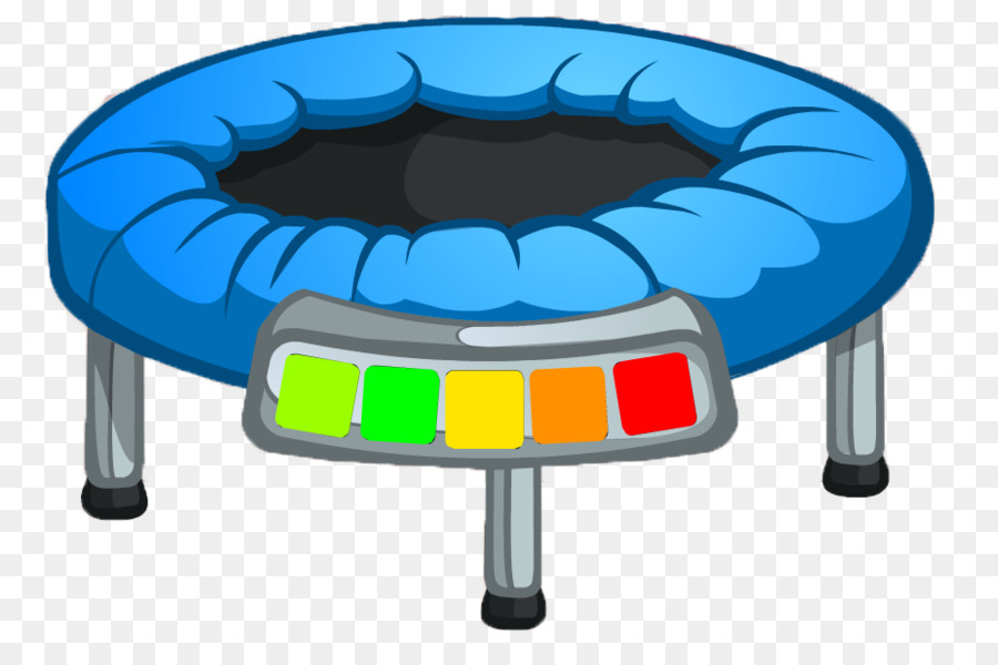 Trampoline Bleu，Jouet PNG