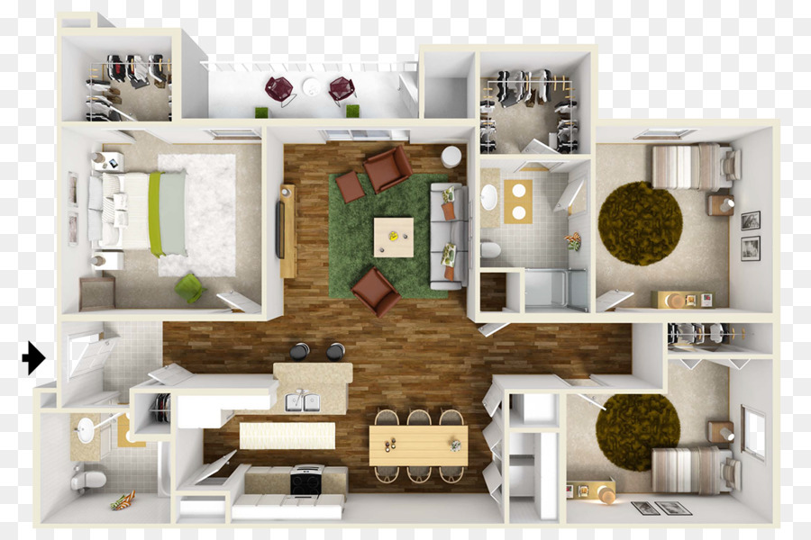 Plan D'étage De La Maison，Design D'intérieur PNG