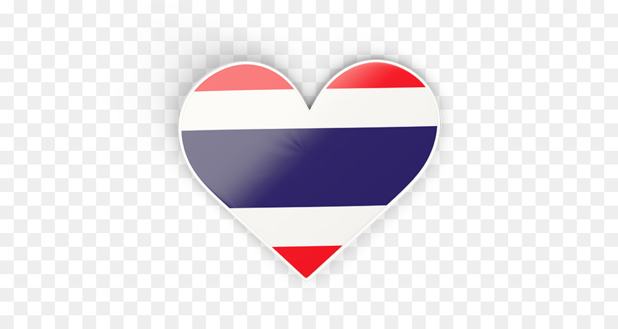 Coeur Avec Drapeau Thaïlandais，Thaïlande PNG