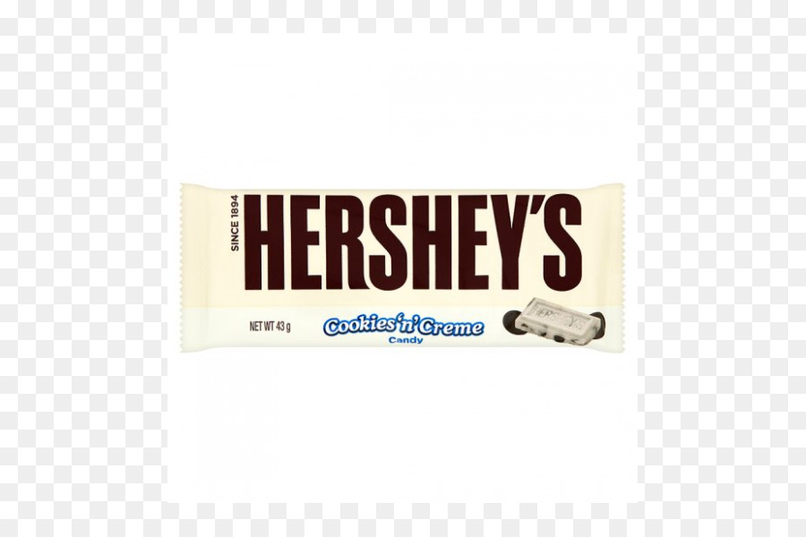 Barre De Chocolat，Hershey S Cookies N Crème PNG