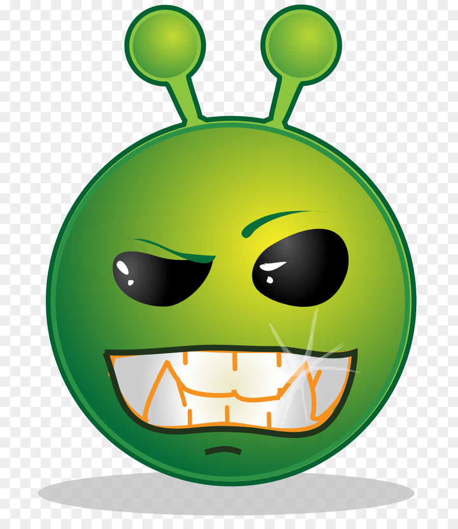 Extraterrestre En Colère，Vert PNG