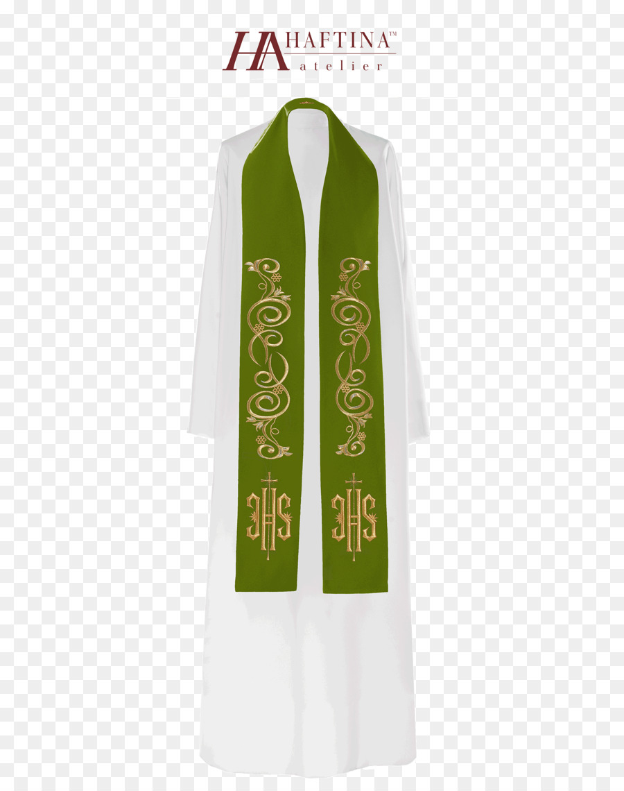 Étole Verte，Robe Blanche PNG