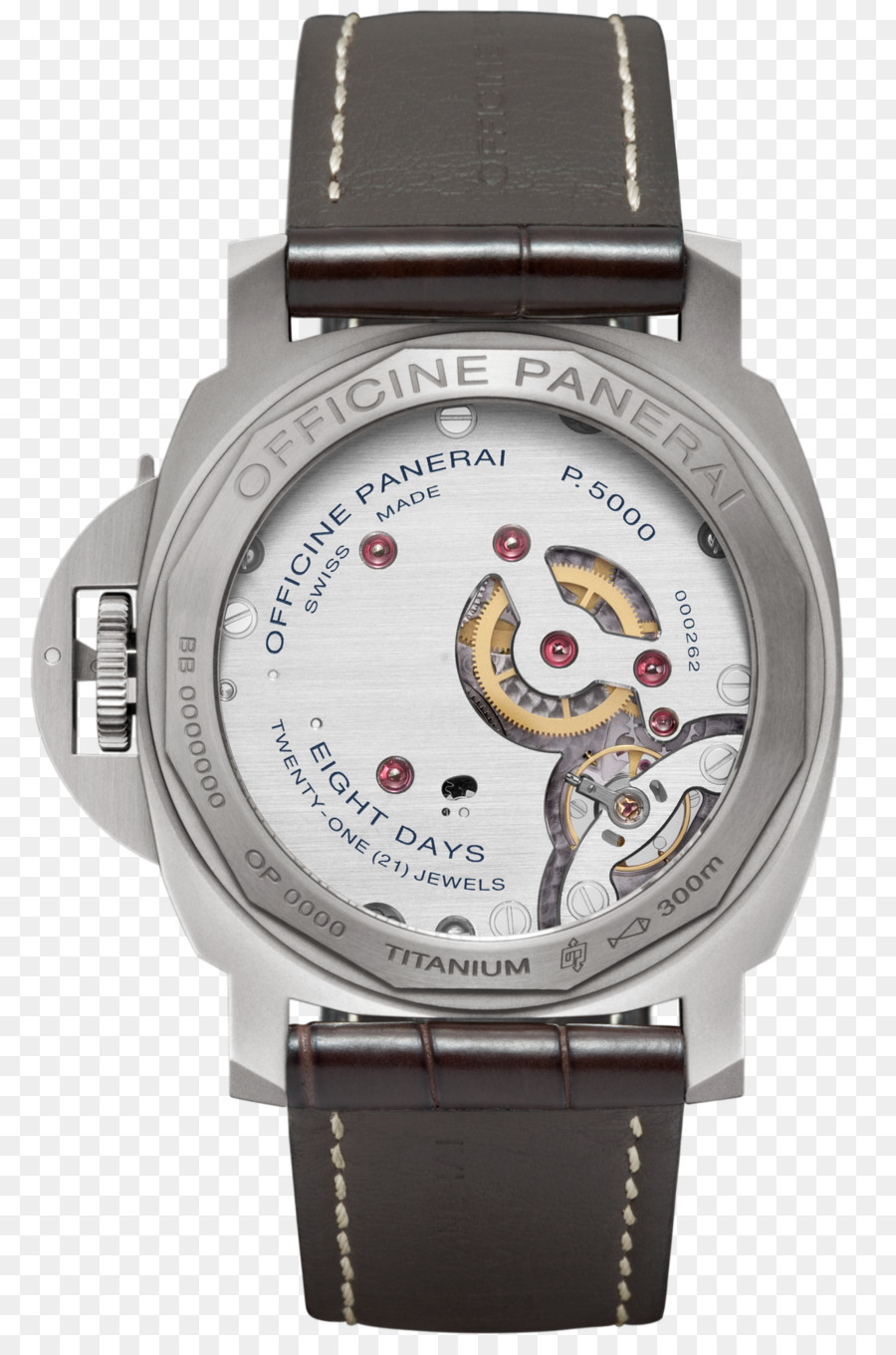 Panerai，Panerai Luminor Base 8 Jours Acciaio PNG