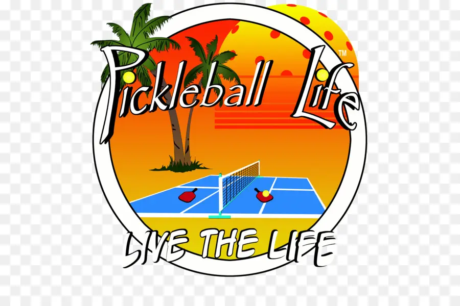 Logo De La Vie De Pickleball，Sport PNG