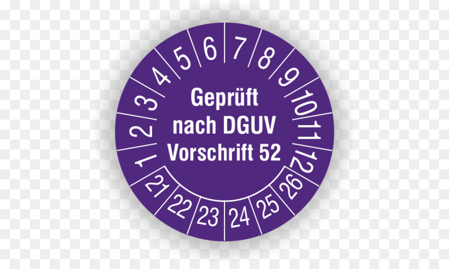 Autocollant D’inspection，Dguv PNG