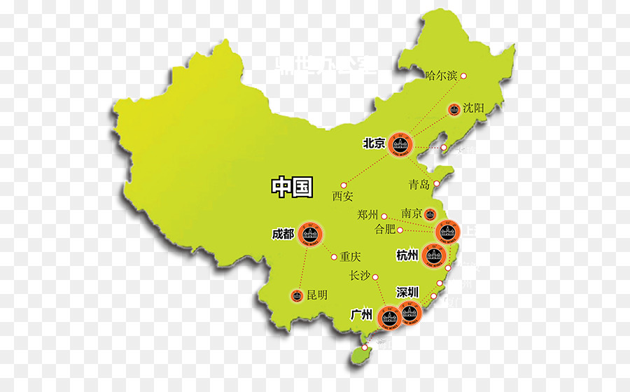 La Chine，Distribution Spatiale PNG