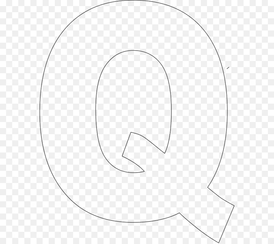 Lettre Q，Contour PNG