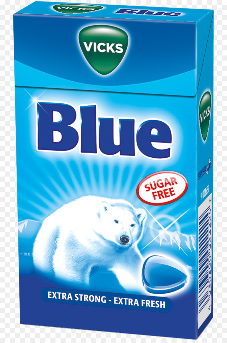 Vicks Bleu，Sans Sucre PNG