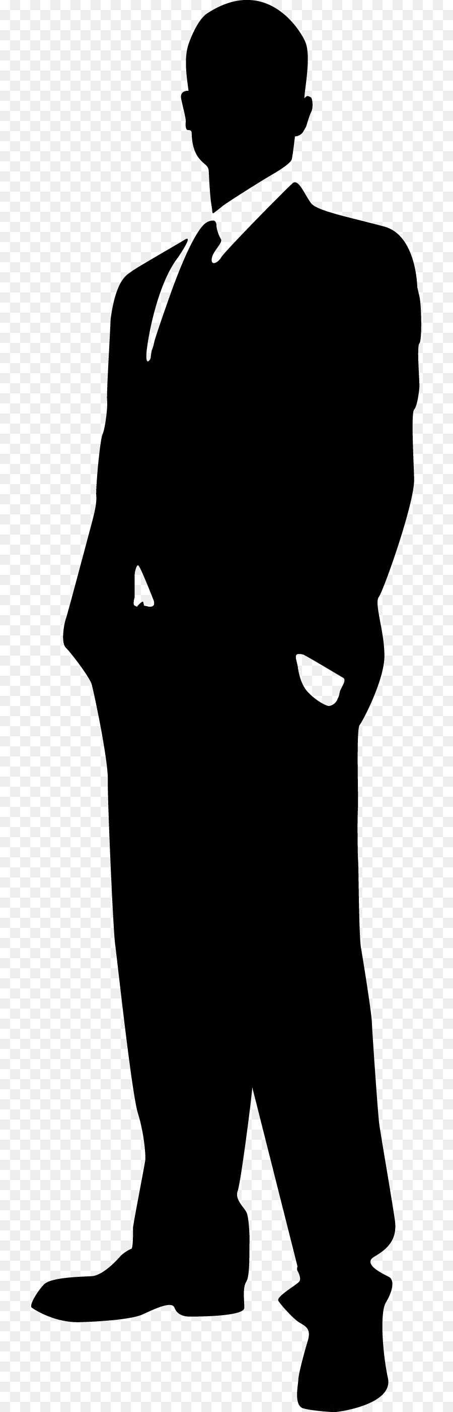 Silhouette D'homme D'affaires，Costume PNG