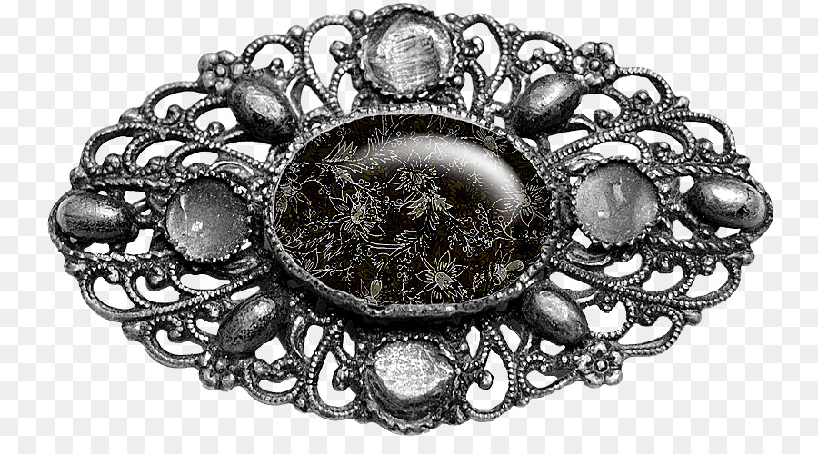 Broche，Argent PNG