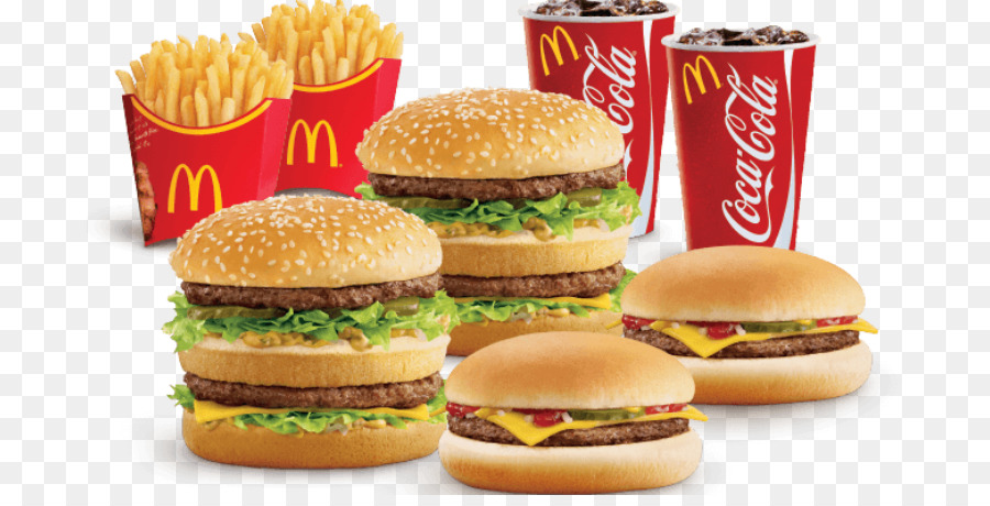 Repas De Hamburgers，Frites PNG