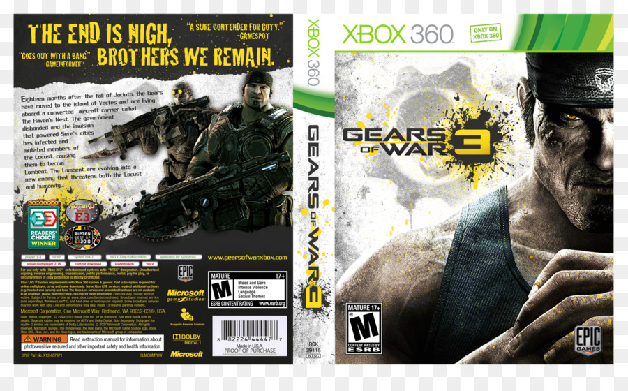 Équipement De Guerre 3，Xbox360 PNG