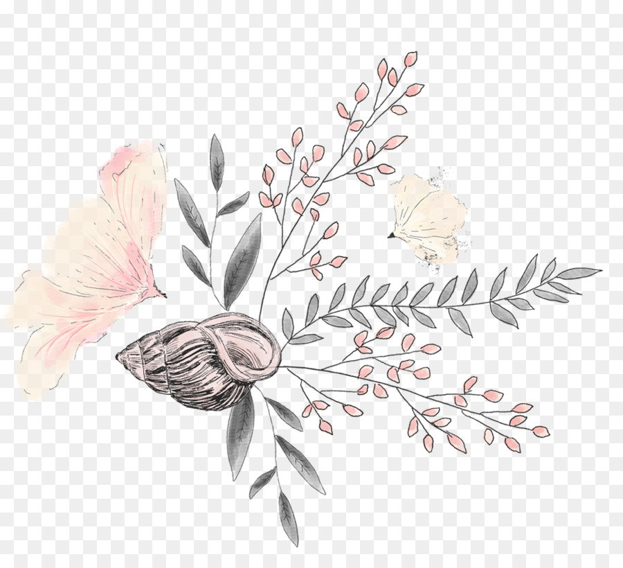 Les Insectes，Design Floral PNG