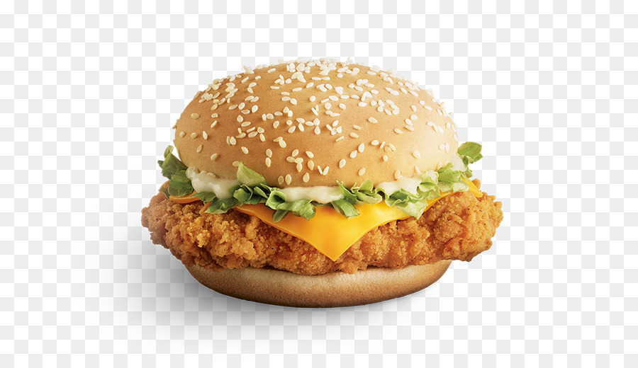 Burger Au Poulet，Sandwich PNG